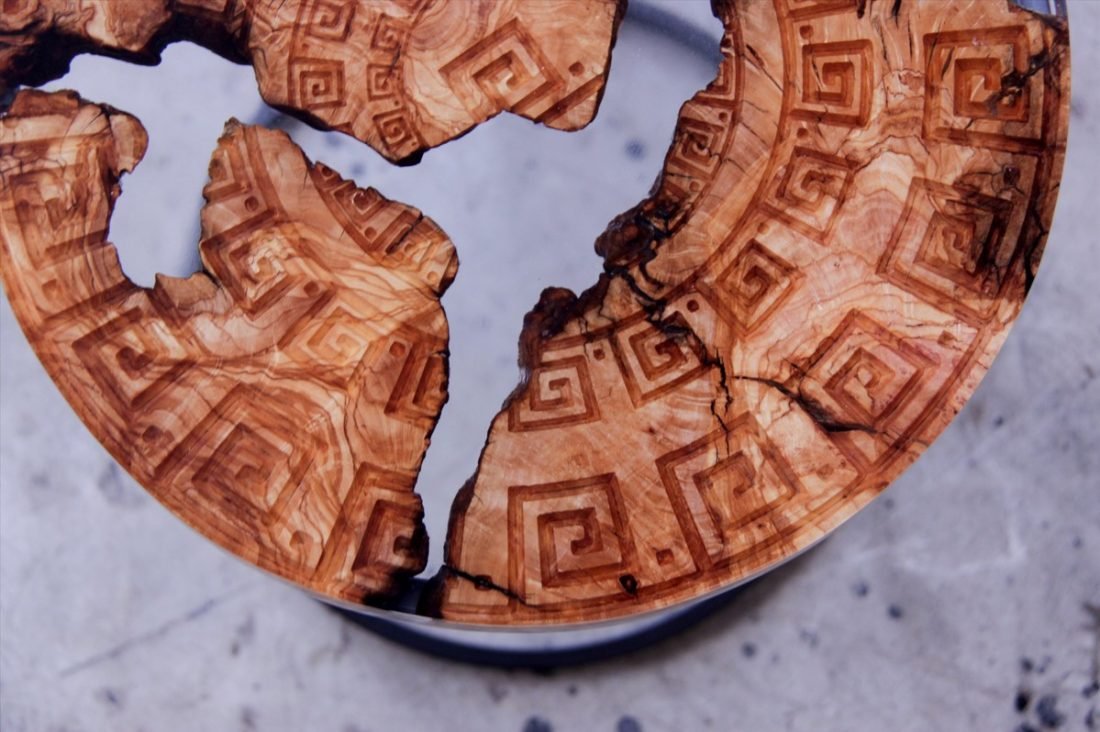 Epoxy Wood Coffee Tables / Unique Epoxy Wall Décor / Handcrafted Hotel Coffee Tables / Custom Made Hotel Tables